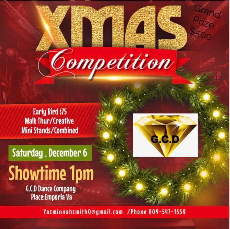 xmas competition event flyer