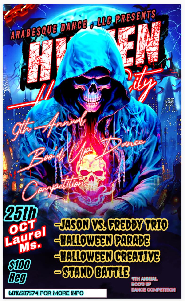 Boo'd up dance competition flyer