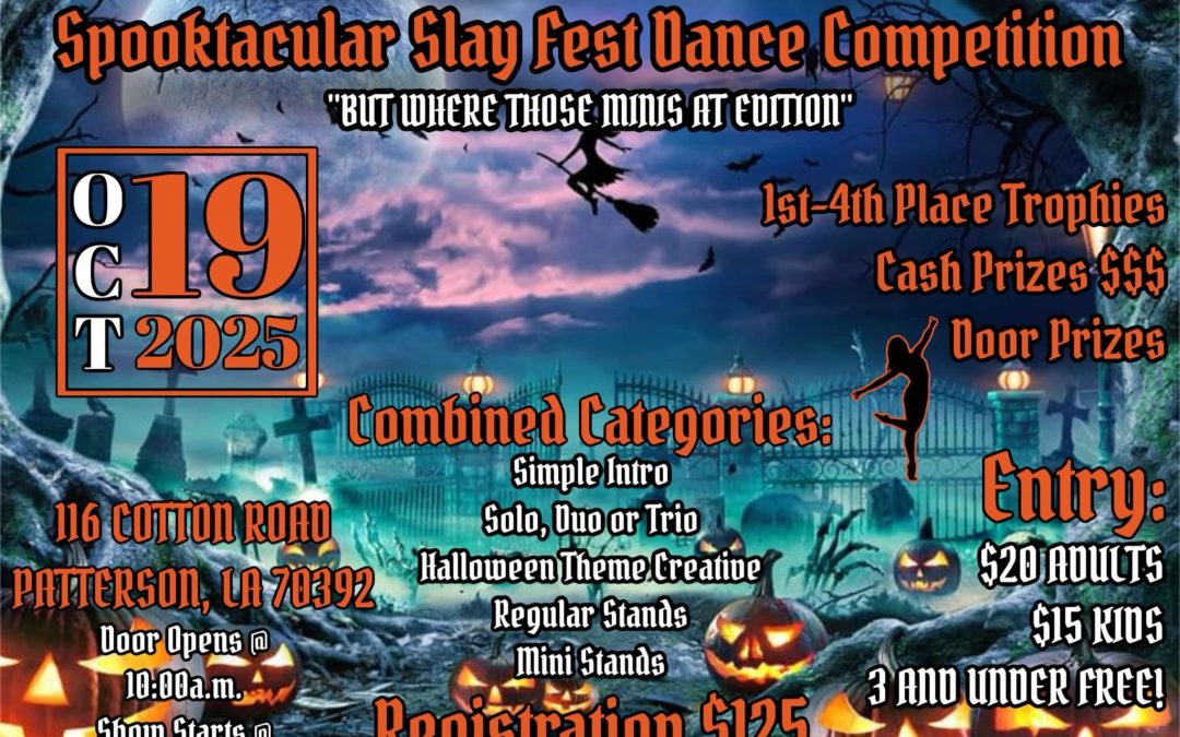 spooktacular slay fest competition flyer