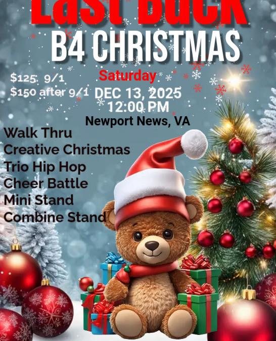 Last buck b4 christmas competition flyer