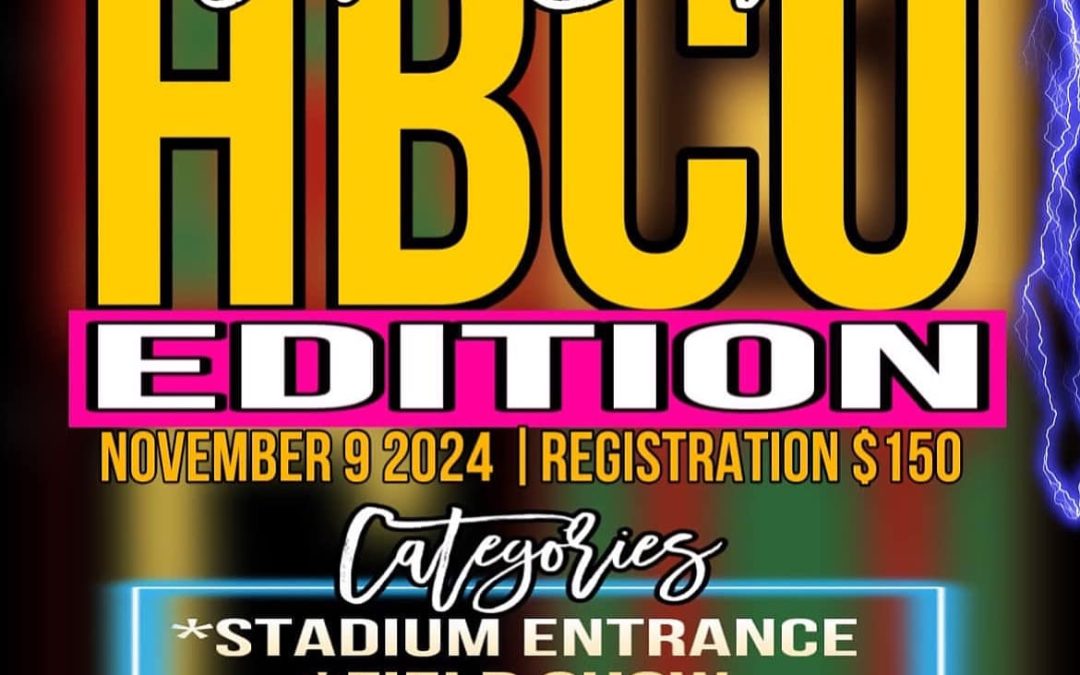 Let's Snap HBCU Edition majorette dance competition flyer