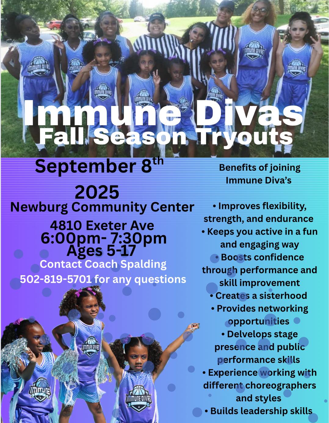 Immune Divas Fall Season Tryouts