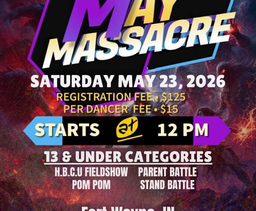may massacre dance comp flyer